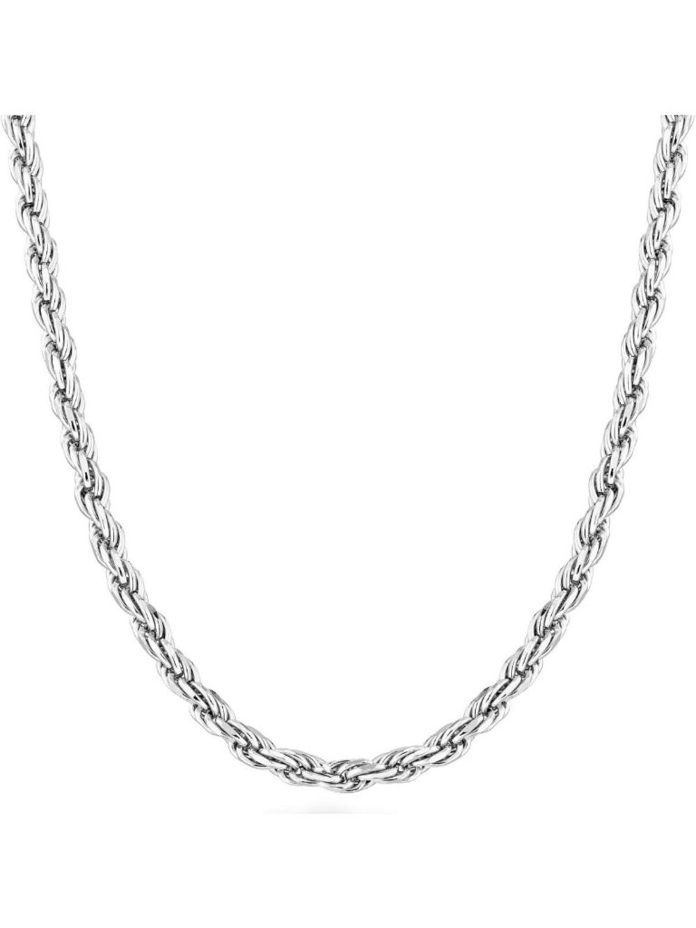 925 Sterling Silver Rope Chain Necklace for Men & Women - 2mm & 3mm Options